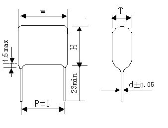 CBB22电容器外形图