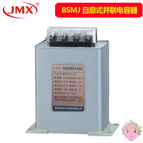 BSMJ自愈式低压无功补偿并联电力电容器0.4-30-3 330X181X70