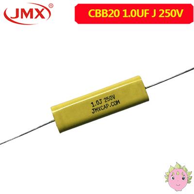 CBB20轴向薄膜音响滤波<font color='red'>音频电容</font>400V1.0UF 25X14.5X7.5