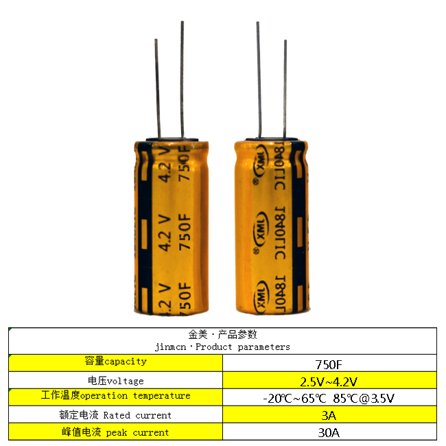 锂离子超级<font color='red'>电容</font>器超快充电池3.8V750F1840 太阳能电池